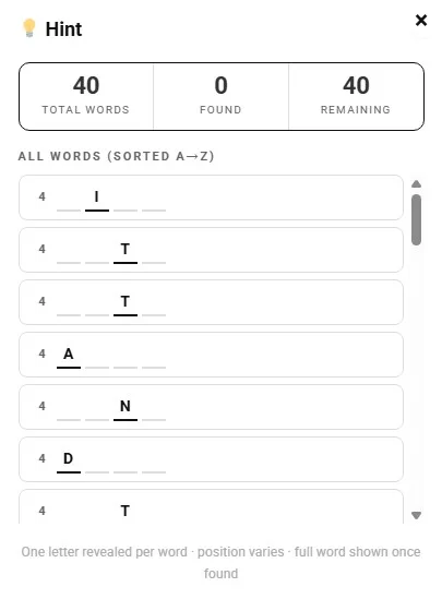Word Flower Game | Blossom Word Game Free Online 4 Flower Game hint