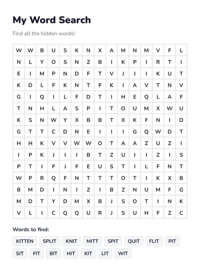 IT Word Search Free Play Online & PDF Worksheet 1 IT Word Search Printable PDF